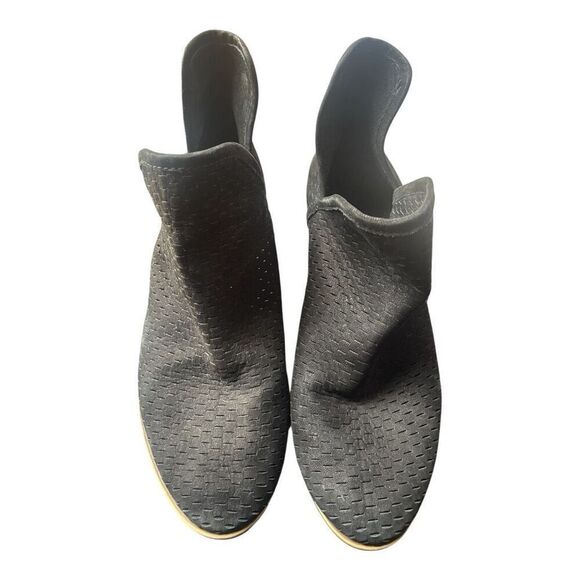 Lucky Brand Baley Black Suede Ankle Boots Size 9 - Picture 3 of 6